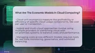 What Are The Economic Models In Cloud Computing? - Cloud Stack Studio