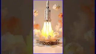 AI Card Board Rocket #aivideo #aifeed #aishortsviral #ai #foryou #aiart #ytshorts