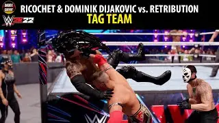Ricochet & Dominik Dijakovic vs. Retribution | Tag Team Match | WWE 2K22 Gameplay