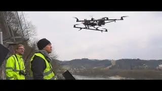 UAV- / Drone-based civil engineering &ndash; surveying of a slope and rock stabilization