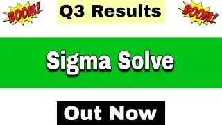 Sigma Solve Q3 Results 2026 | Sigma Solve Results Today | Sigma Solve Share Latest News |