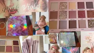 Ucanbe SPOTLIGHT PINK VIOLET MARVEL SWING Palette Review/Swatches/unboxing Makeup Products Online...