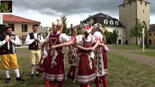 Kadaň 2019 - chodský soubor Mrákov na Studentském náměstí