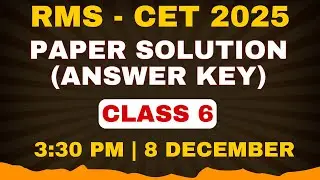 RMS 2025 | Paper Solution | Class 6 | Rashtriya Military School