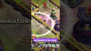 Log launcher to the saviour 😆#coc #coc #clashofclansvideos #clashofclans #clashofclan #goblinmaps