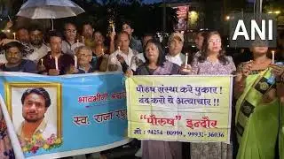 Candle march in Indore demanding justice for #rajaraghuvanshi