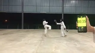 CHE KU ERINA ALEESYA TEGUH FESTIVAL CADET FEMALE POOM BELT SPEEDKICKING