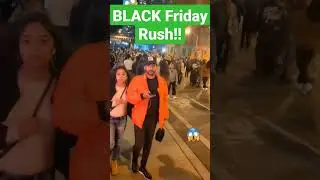 OMG!!! Its The Black Friday Rush On The Longest Street😱🚫 #shorts #youtubeshorts