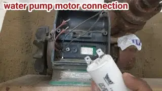 1 HP tullu pump motor connection| water pump motor capacitor connection