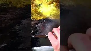 How to paint rock formation using palette knife #art #acrylicpainting #painting #artwork #acrylics