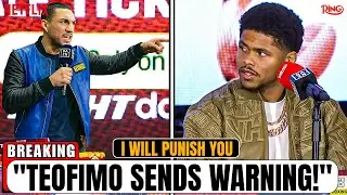 Teofimo Lopez LOSES IT at Press Conference &mdash; Issues Savage Threat to Shakur Stevenson