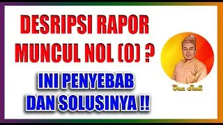 solusi Deskripsi Rapor Muncul Nol