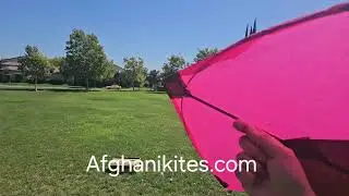 Trying to Fly an Afghan Kite with NO WIND 🌬🌬🌬