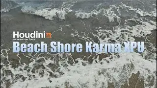 Beach Shore Houdini Karma XPU 4K