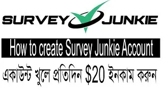 Open survey junkie account perfectly. How to open survey junkie account!