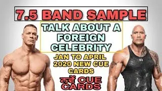 January to April 2020 || A Foreign celebrity || New cue cards