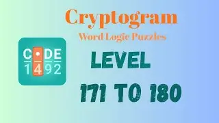 Cryptogram Level 171 - 180 Answer | Cryptogram Puzzle Game Solutions 🔐🧠 | Mini Boss