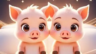 🐷✨ Three Little Piggys Song | Super Cute 3D Kids Rhyme | Bedtime & Fun Song for Children