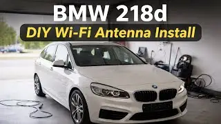 BMW 218d DIY: How to Install Wi-Fi Antenna for Apple CarPlay | NBT EVO Update