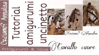 Cavallo caballo horse cavalo cuore amigurumi crochet uncinetto