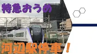 【優等列車の降車客数】河辺駅に停まる特急おうめからの降車客！