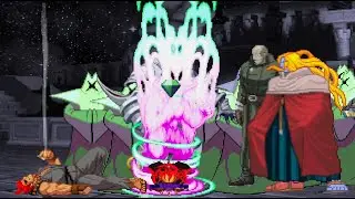 Rare Akuma Vs Pyron, Mr  X, Gill, and Blade 1v4 Battle!