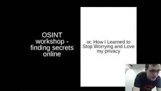 Manchester Grey Hats Live Steam - OSINT workshop - finding secrets online