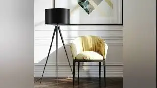 Office tripod Industrial wind floor lamp
