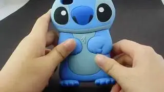 Cute iPhone 4S Detachable Case with 3D Disney Stitch