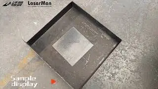 [LaserMen]Pulsed fiber laser cleaning machine for cleaning painted carbon steel plates and aluminum.