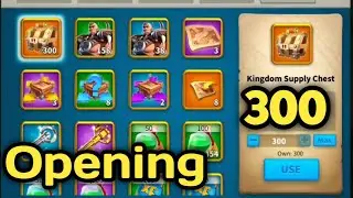 300 Kingdom Supply Chest Opening | Rise Of Kingdoms #shorts #riseofkingdoms #rok