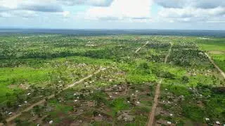 Aerial View of Bidibidi Settlement, Zone #1 (4K)