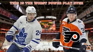 FLYERS FALL 2-1 IN OT TO THE MAPLE LEAFS!! THIS POWER PLAY IS THE WORST I'VE EVER SEEN!!!