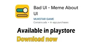 Bad UI - Meme about UI || Official trailer || Video game