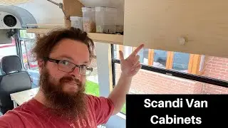 Шкафы для фургона Scandi Van &mdash; простые и современные фанерные полки для хранения вещей | Переделка кемпервана своими руками