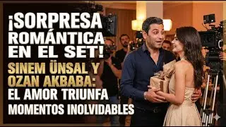 ¡Sinem Ünsal hizo una visita sorpresa al set of Ozan Akbaba! Momentos emmotivos tras bambalinas.