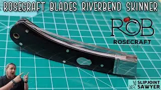 RoseCraft Blades Riverbend Skinner Pocket Knife RCT008 - @RoseCraftBlades