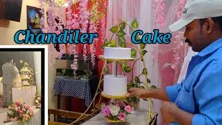 upside down cake | Chandelier cake || wedding cake || upside down hanging cake
