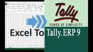HOW TO|| IMPORT SALES DATA|| FROM  EXCEL|| TO TALLY ERP9|| JUST 3 MINUTE|2018