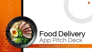 Food Delivery App Pitch Deck Animated PowerPoint Template