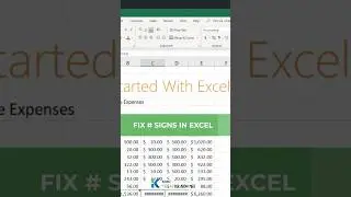 ### Signs in Excel and Easy Fix #exceltips  #kacelitutorials