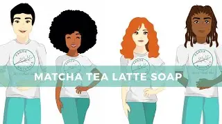 How i make matcha tea latte soap