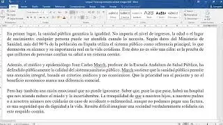 Texto argumentativo: la sanidad p&uacute;blica (Lengua II ESO Adultos 2026)