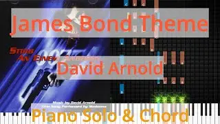 🎹Solo & Chord, James Bond Theme, David Arnold, Synthesia Piano