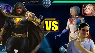 Legendary Black Adam Vs Boss Power Girl Injustice 2 Mobile
