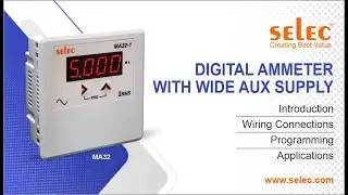Selec MA32 Digital Ammeter: Connections, Programming, Applications