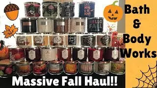 MASSIVE Bath and Body Works FALL Candle Haul| Autumn 2017🍁🍂