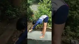 Stay positive 🥰subscribe, like n comment plz.. 🙏#shorts#yoga#frontbending