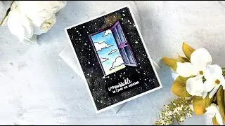 Hero Arts : February 2022 My Monthly Hero Easy Watercolor Galaxy