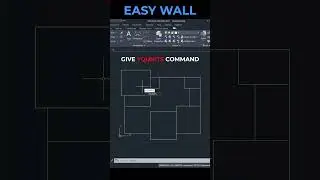 EASY WALL #autocadtutorial #autocadtips #yqarch